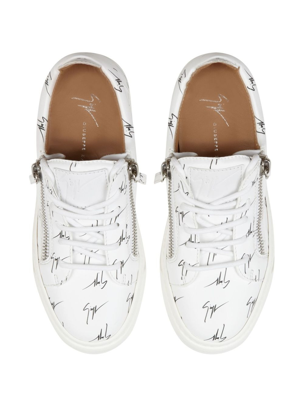 Frankie all-over logo print sneakers - 4