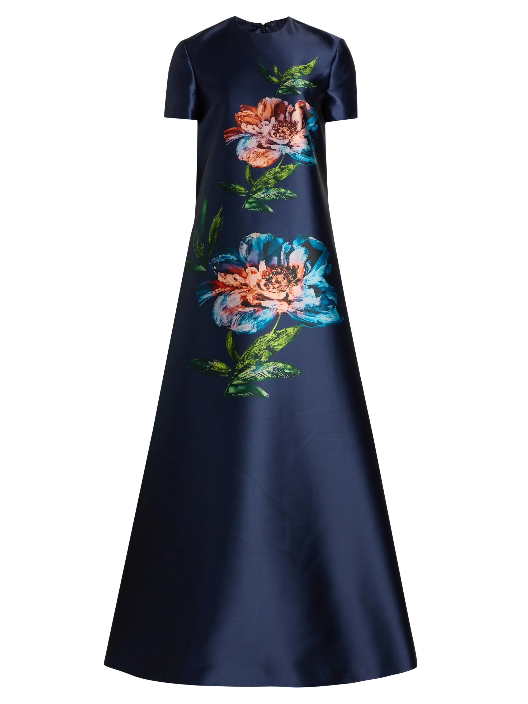 Women's Petals, Spice, & Whispers Of Plumage A-Line Gown - Navy - 1