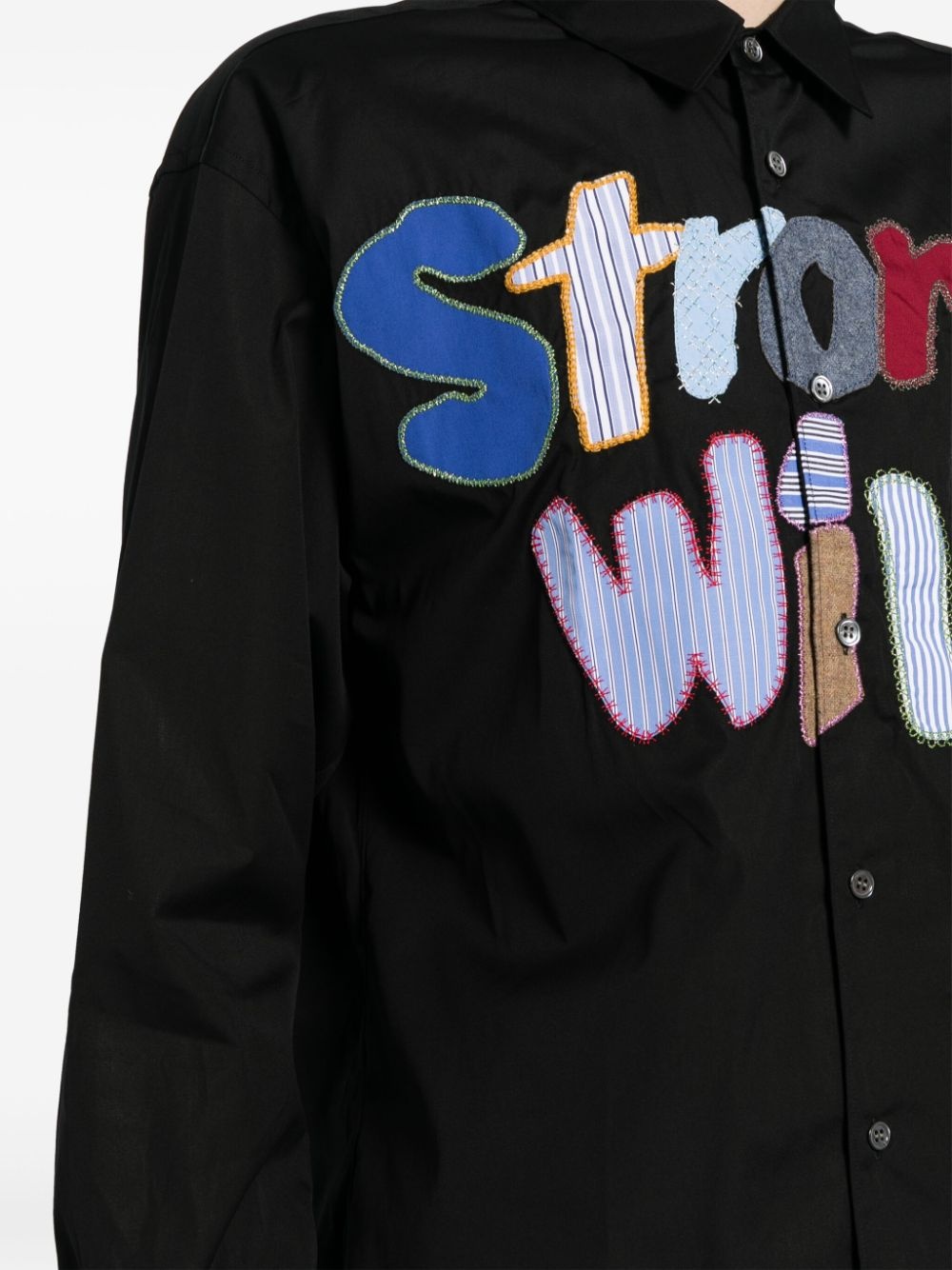 Strong Will embroidered shirt - 5