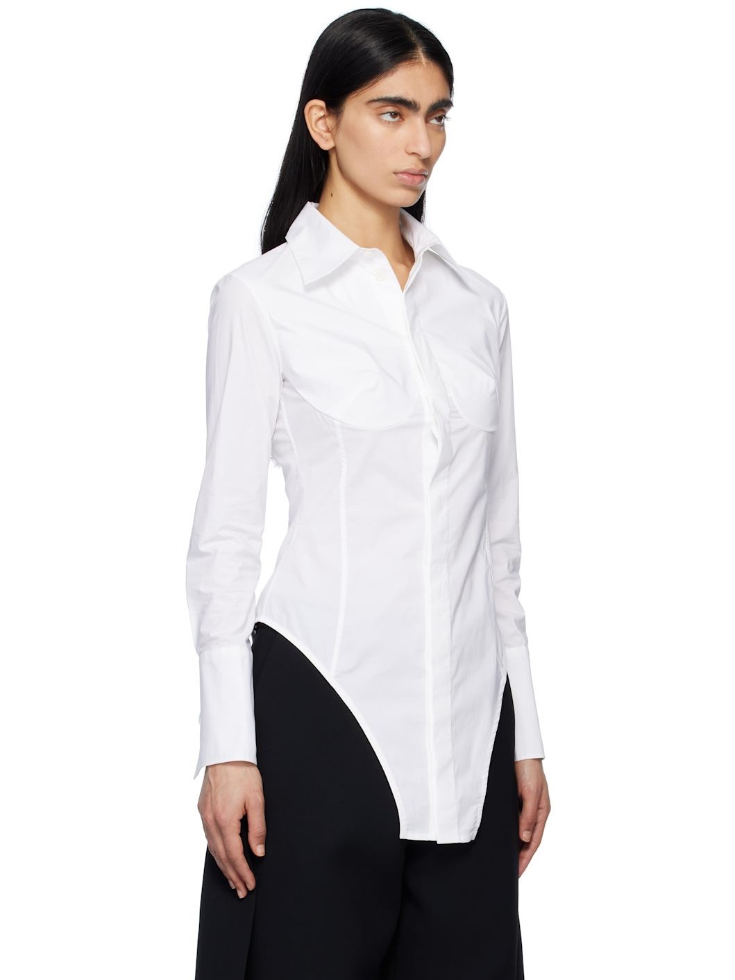 White 'The Bodysuit' Shirt - 2