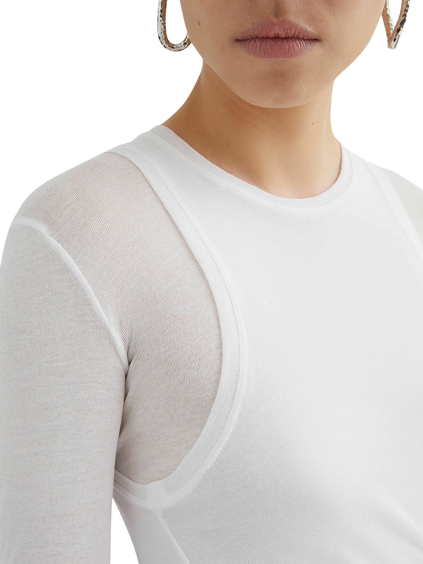 MULTILAYER COTTON T-SHIRT - 4