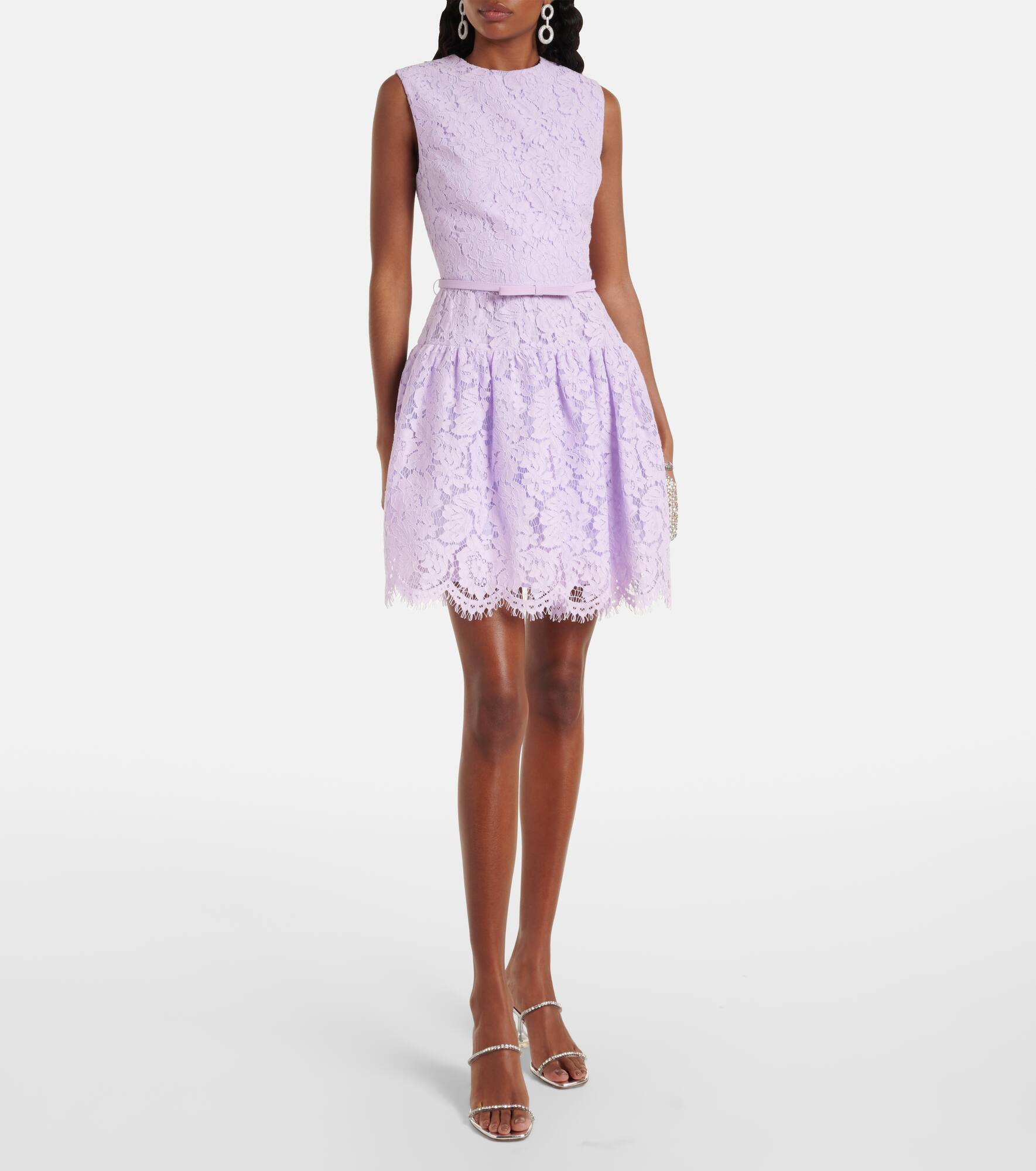 Belted lace minidress - 2