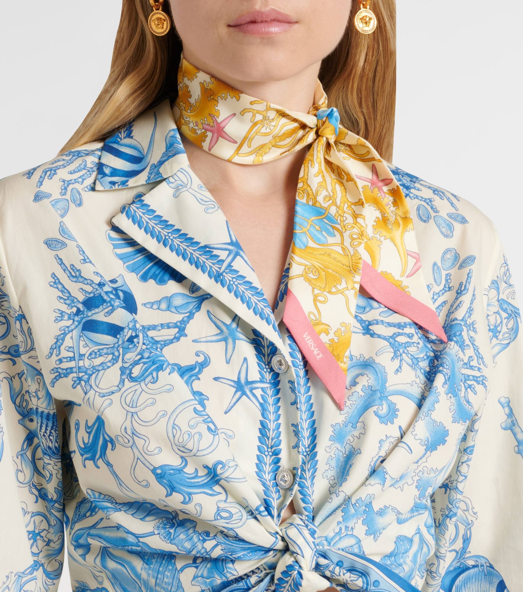 Underwater Barocco silk scarf - 2