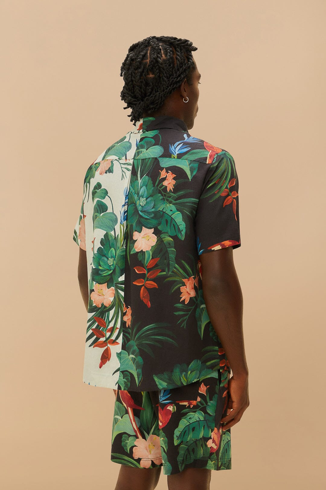 Black Midnight Macaw Fiesta Lenzing™ Ecovero™ Euroflax™ Shorts - 4