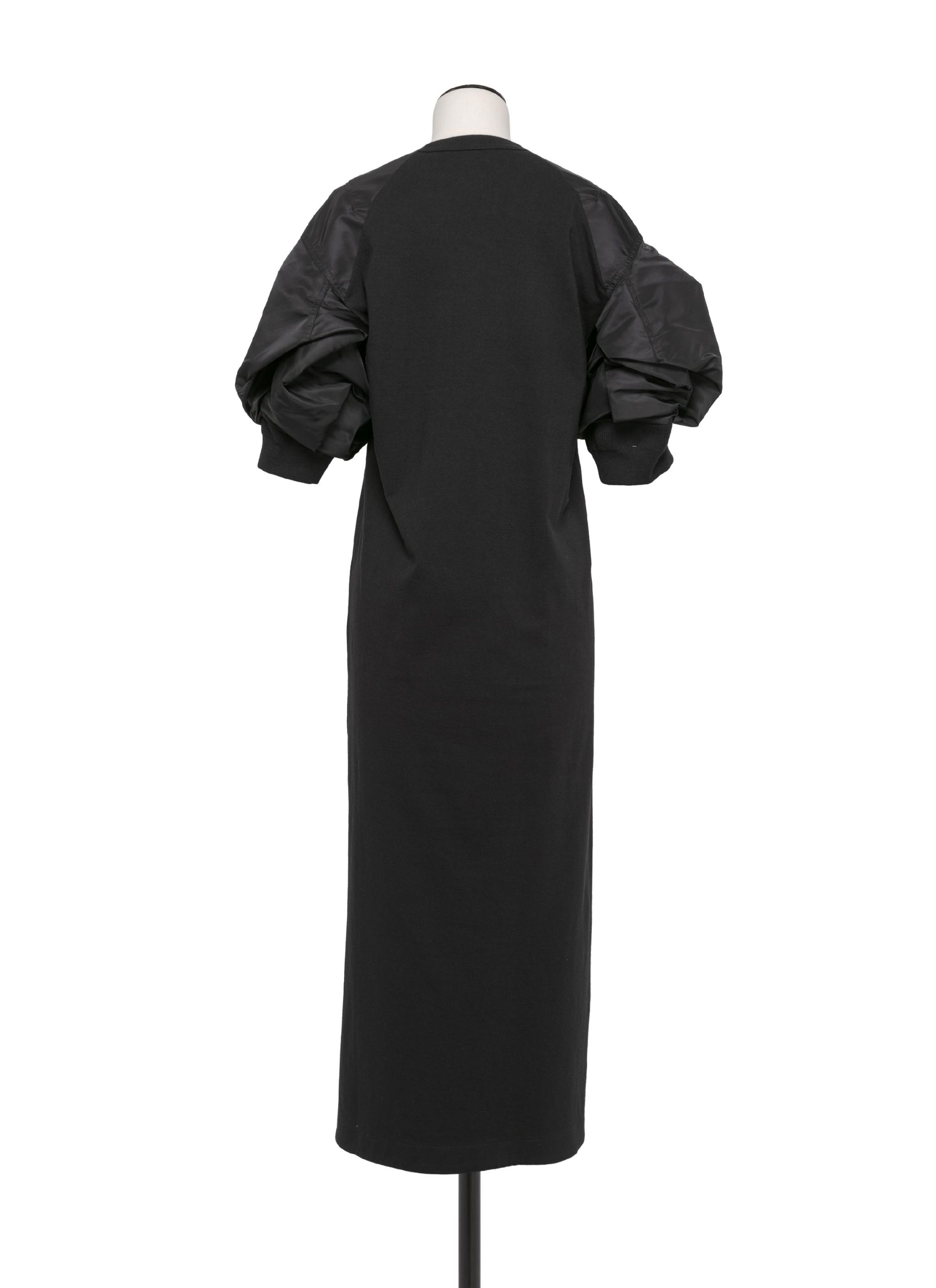 sacai Nylon Twill x Cotton Jersey Dress | REVERSIBLE