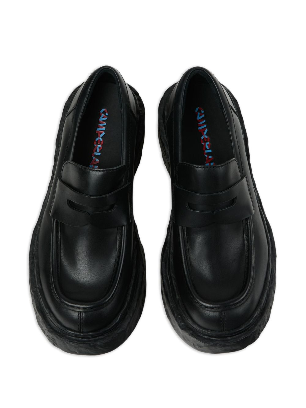 penny-strap platform loafers - 4