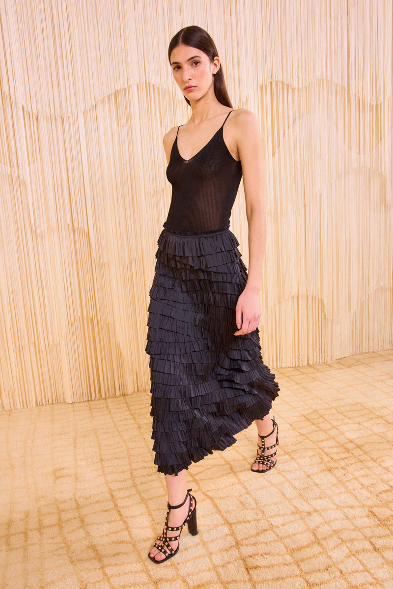 ULLA JOHNSON Eloise Layered Skirt outlook