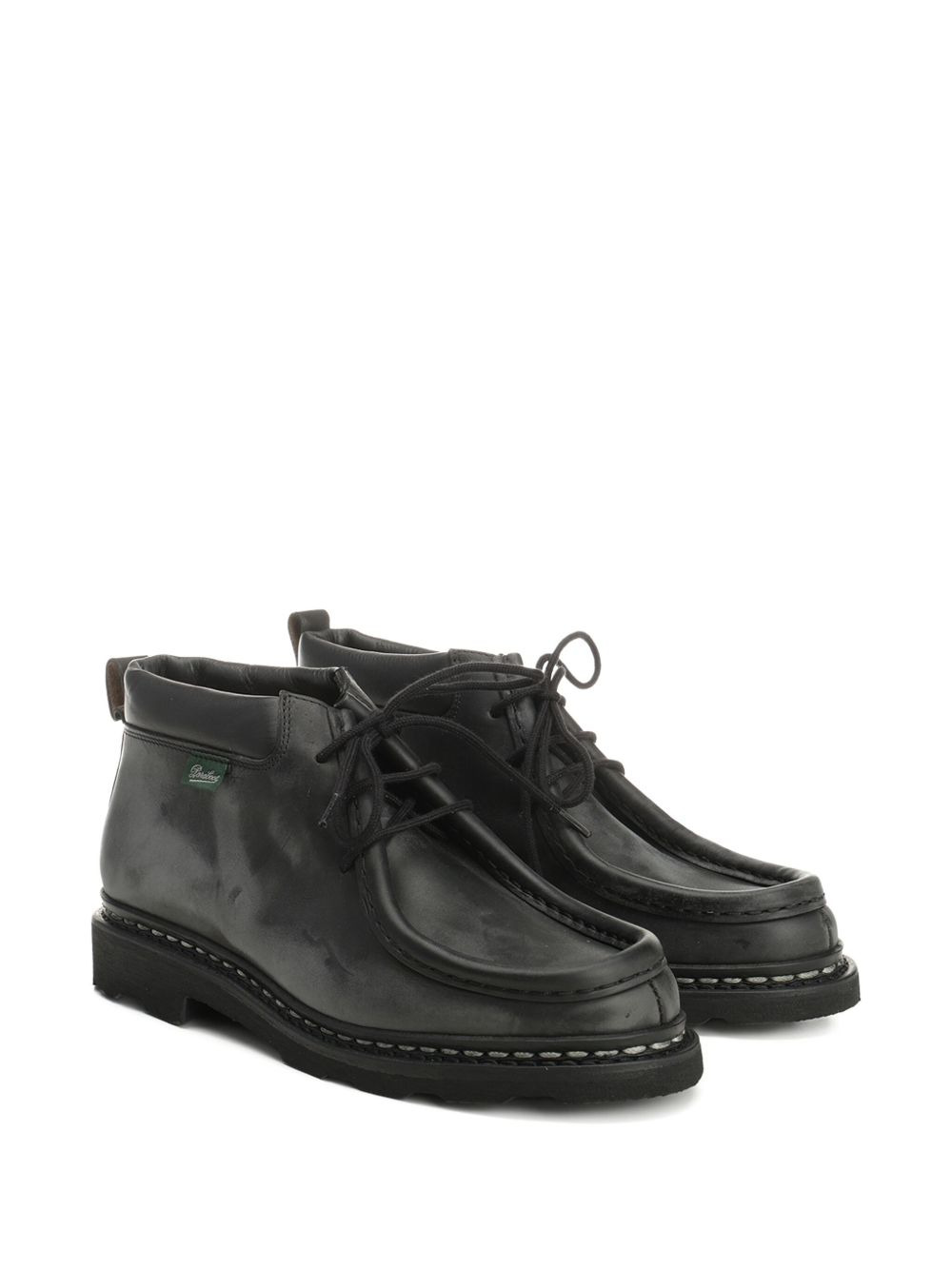 leather lace-up ankle boots - 2