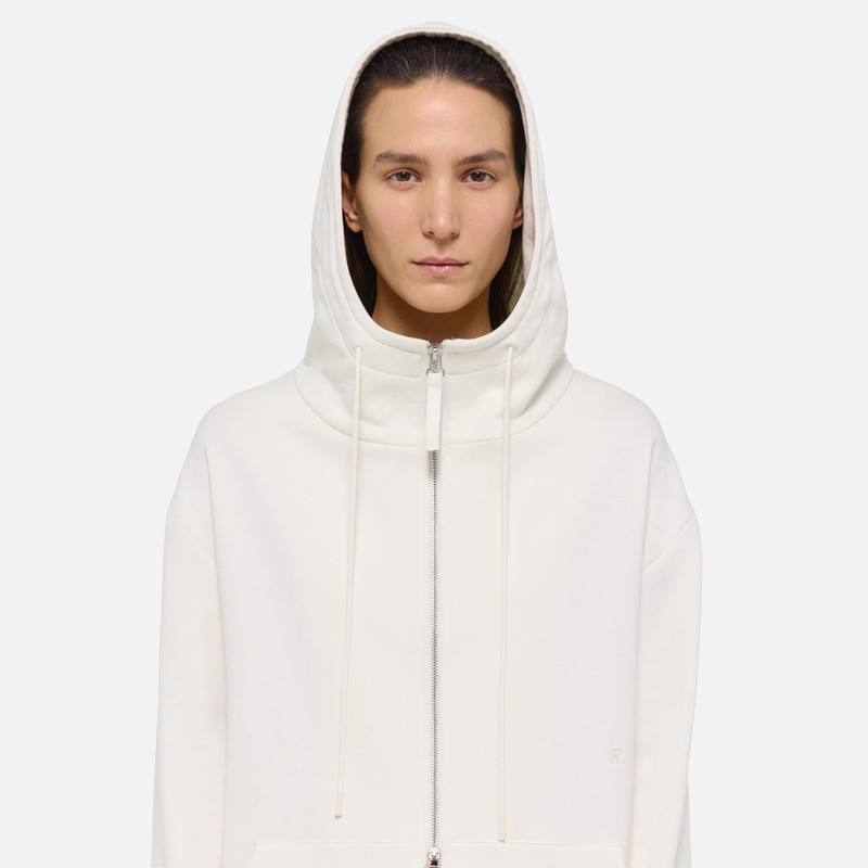 COTTON FLEECE ZIP-UP HOODIE 11