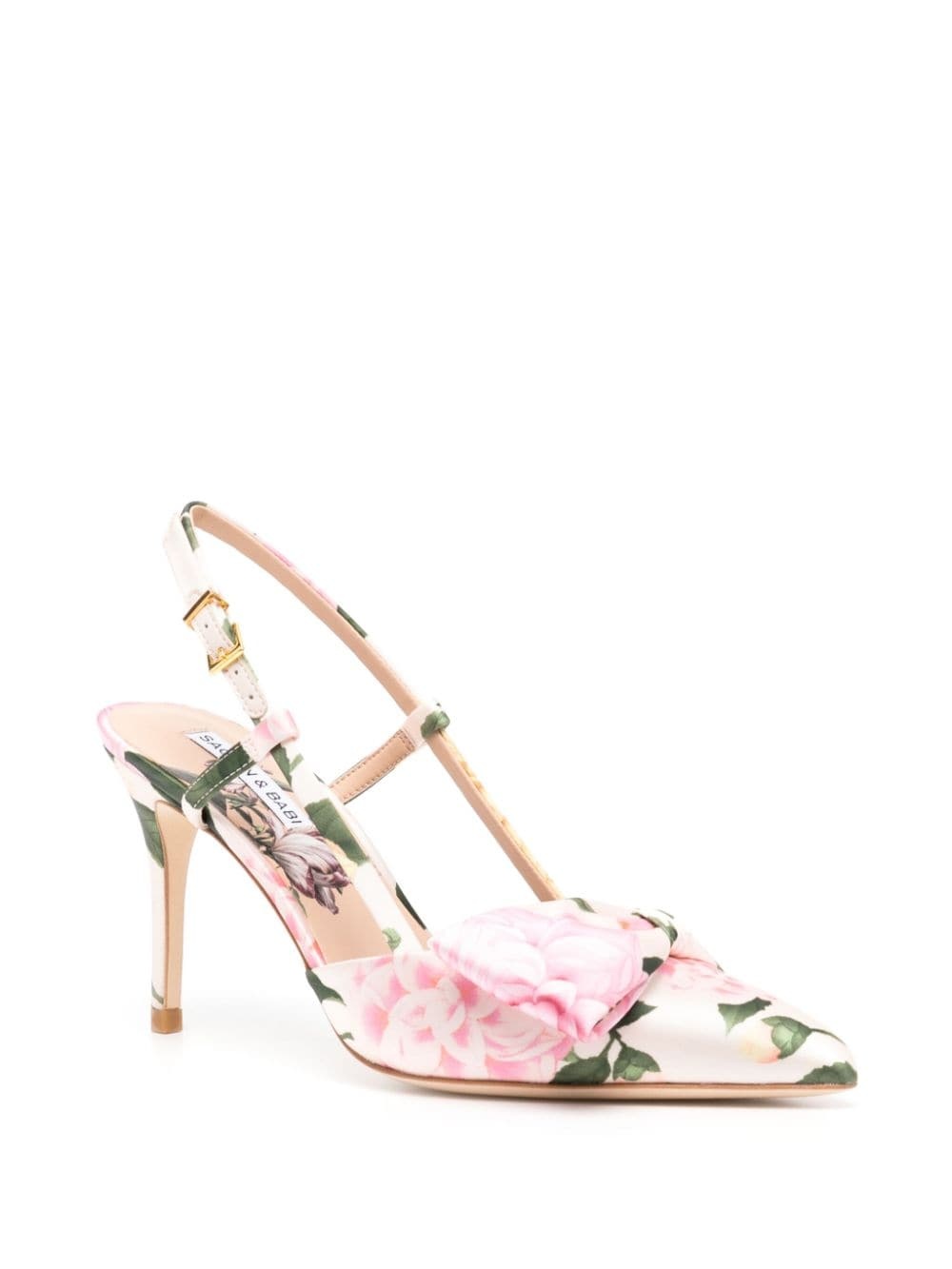 Lenox 90mm floral-print pumps - 2