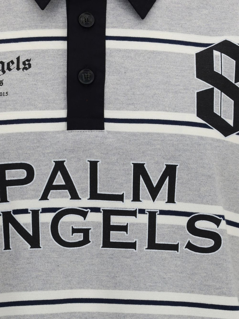 striped logo-print polo shirt 6