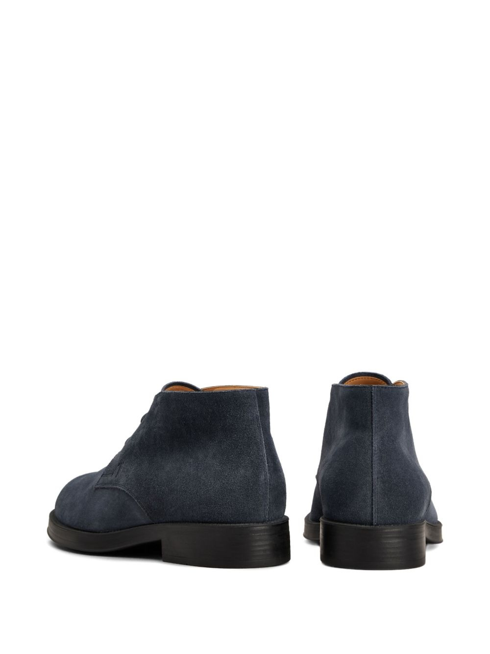 suede lace-up boots - 3