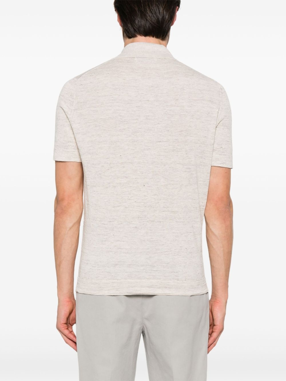 fine-knit polo shirt - 3