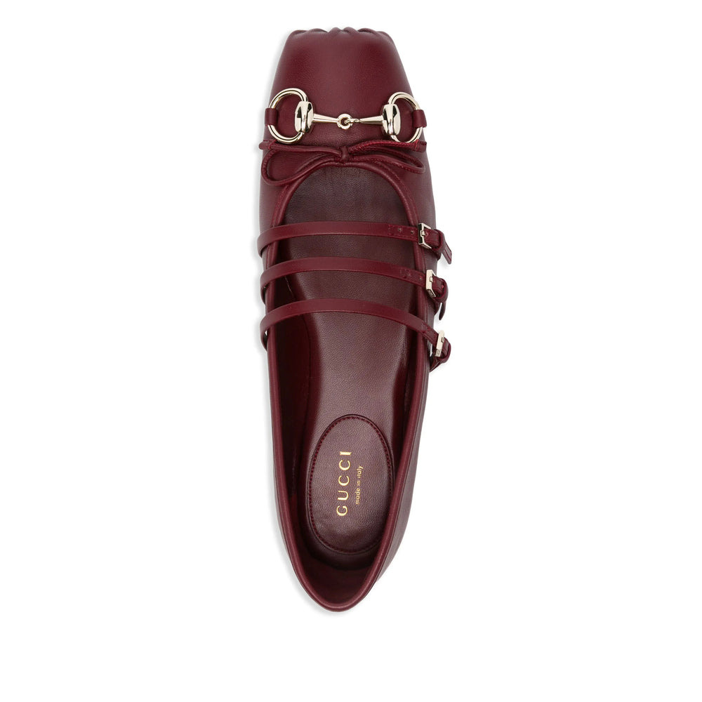 Gucci Red Ballet Flats Women - 3