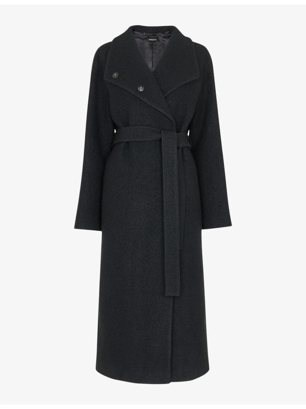 Morgan funnel-neck wool coat - 1