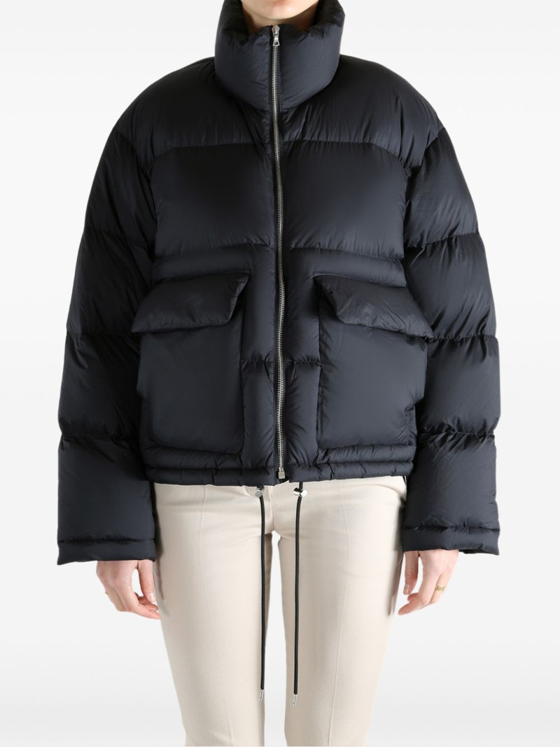 AURALEE flap-pocket puffer jacket outlook