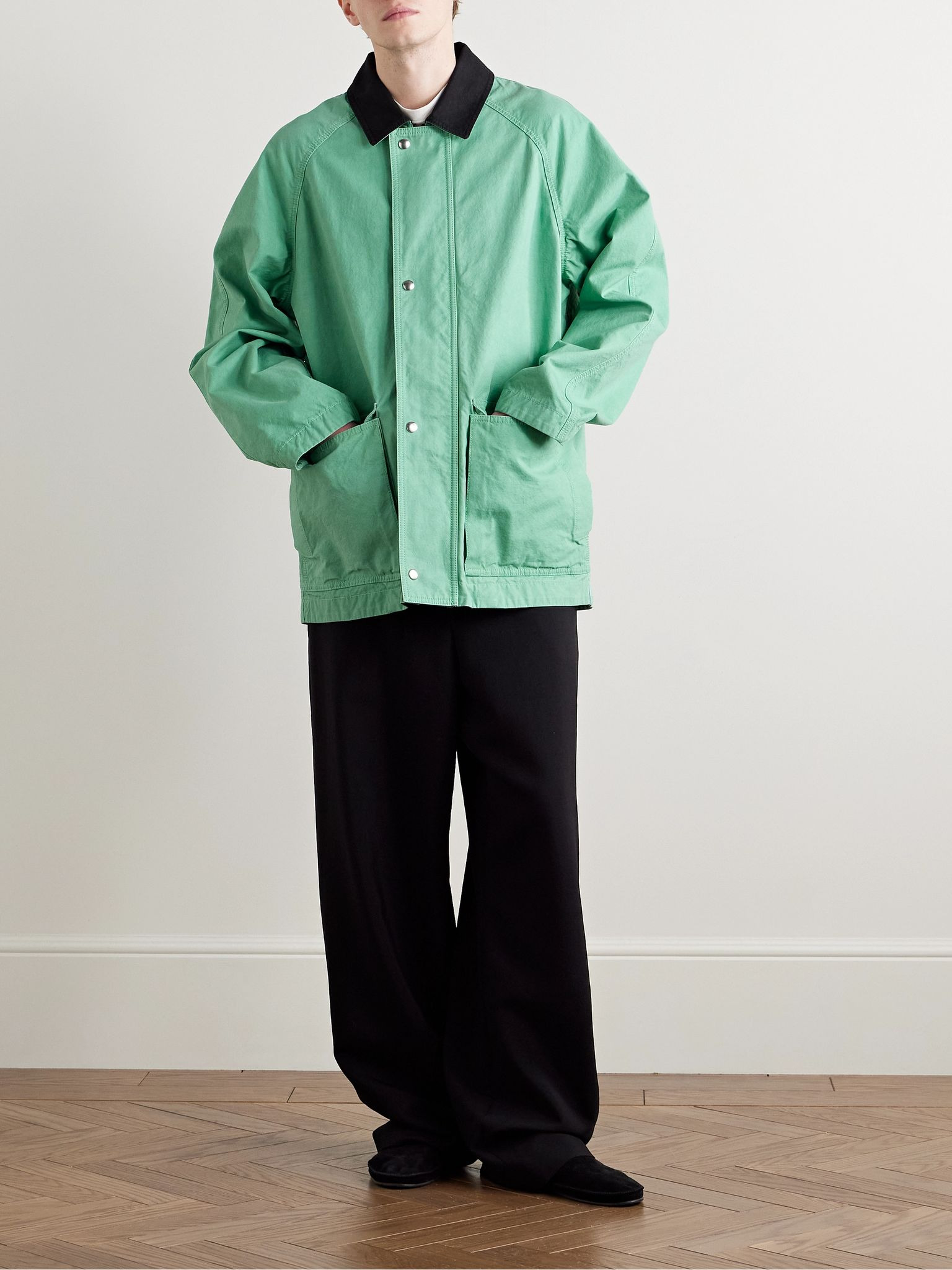 Diano Cotton-Canvas Jacket Bright green - 2