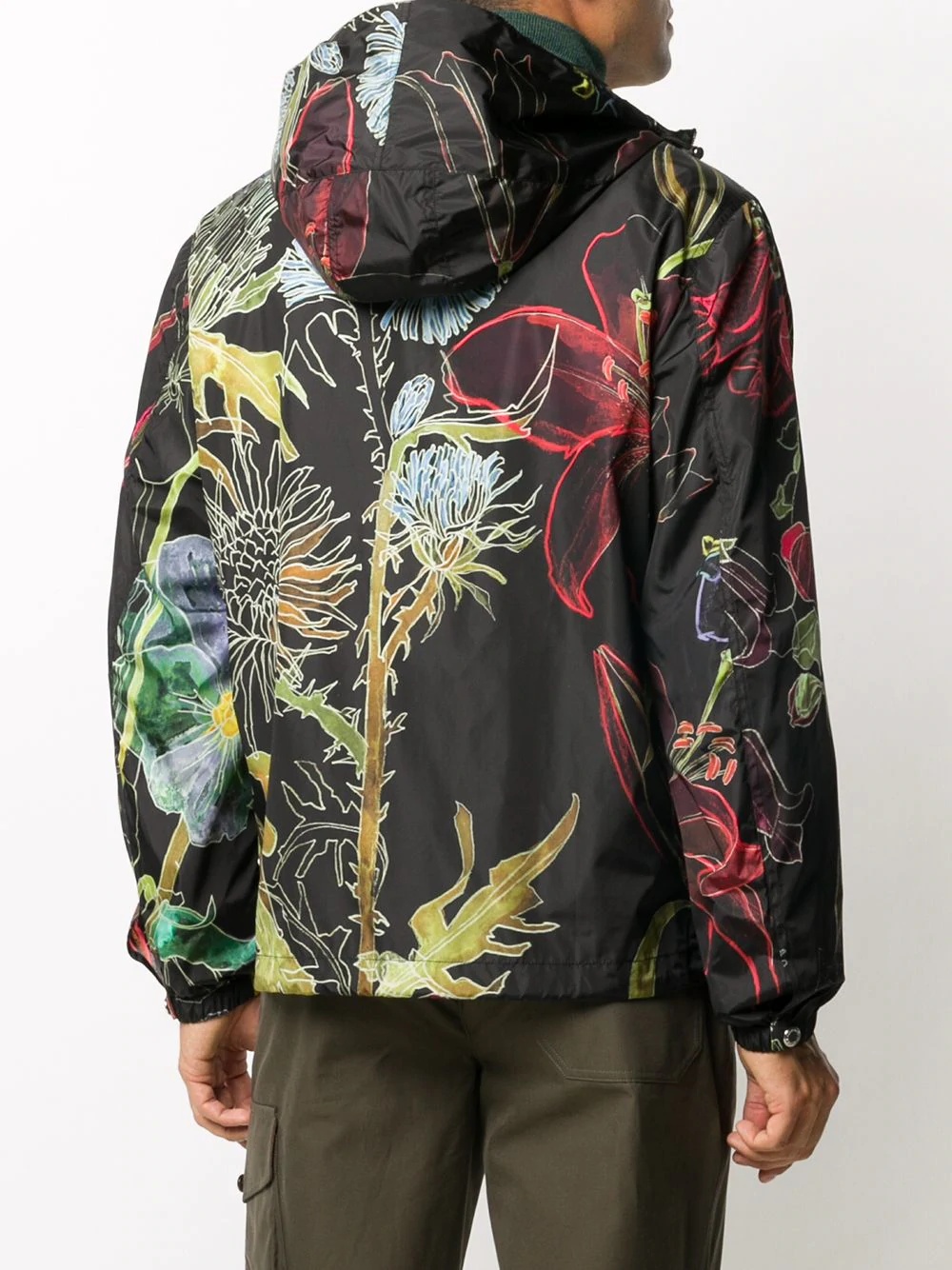 floral-print hooded jacket - 4