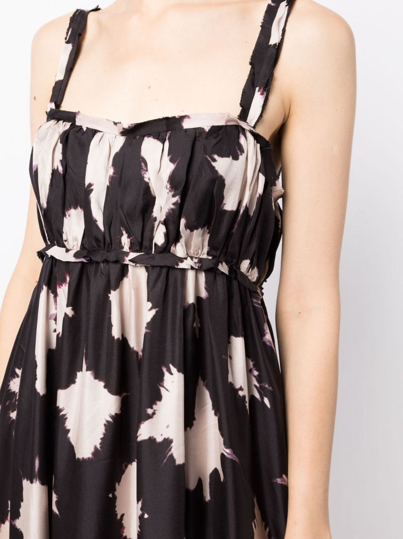 abstract-print silk midi dress 5