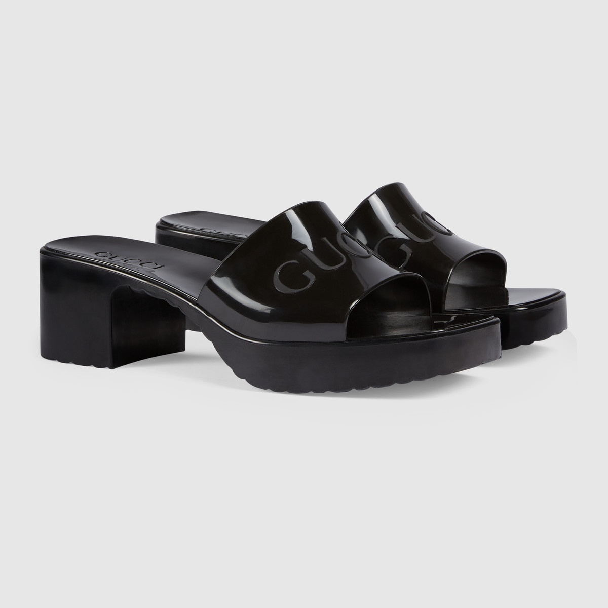 Women's rubber slide sandal - 2