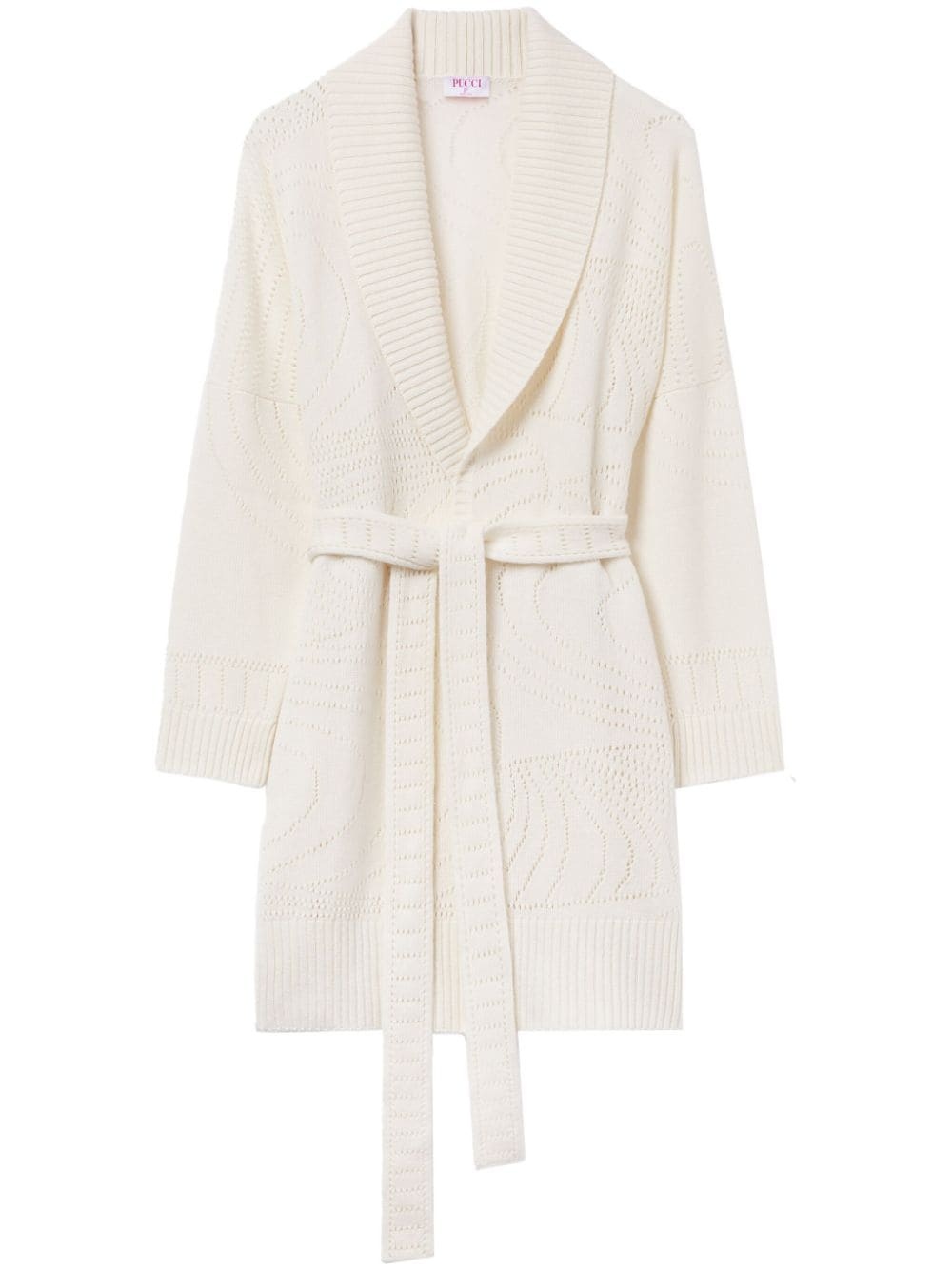 pointelle-knit cashmere cardigan - 1