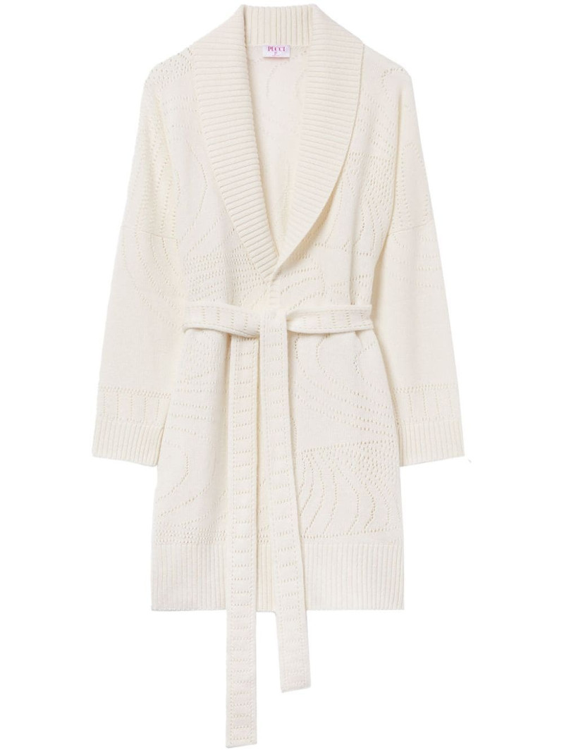 pointelle-knit cashmere cardigan 1