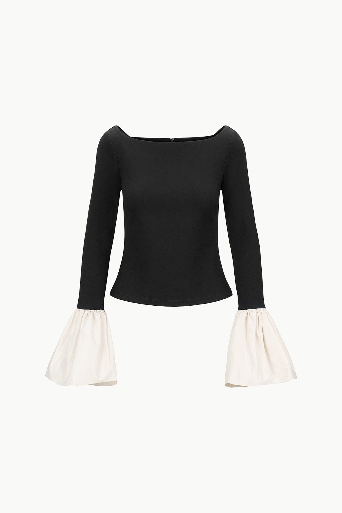 STAUD PAIGE TOP BLACK IVORY - 1