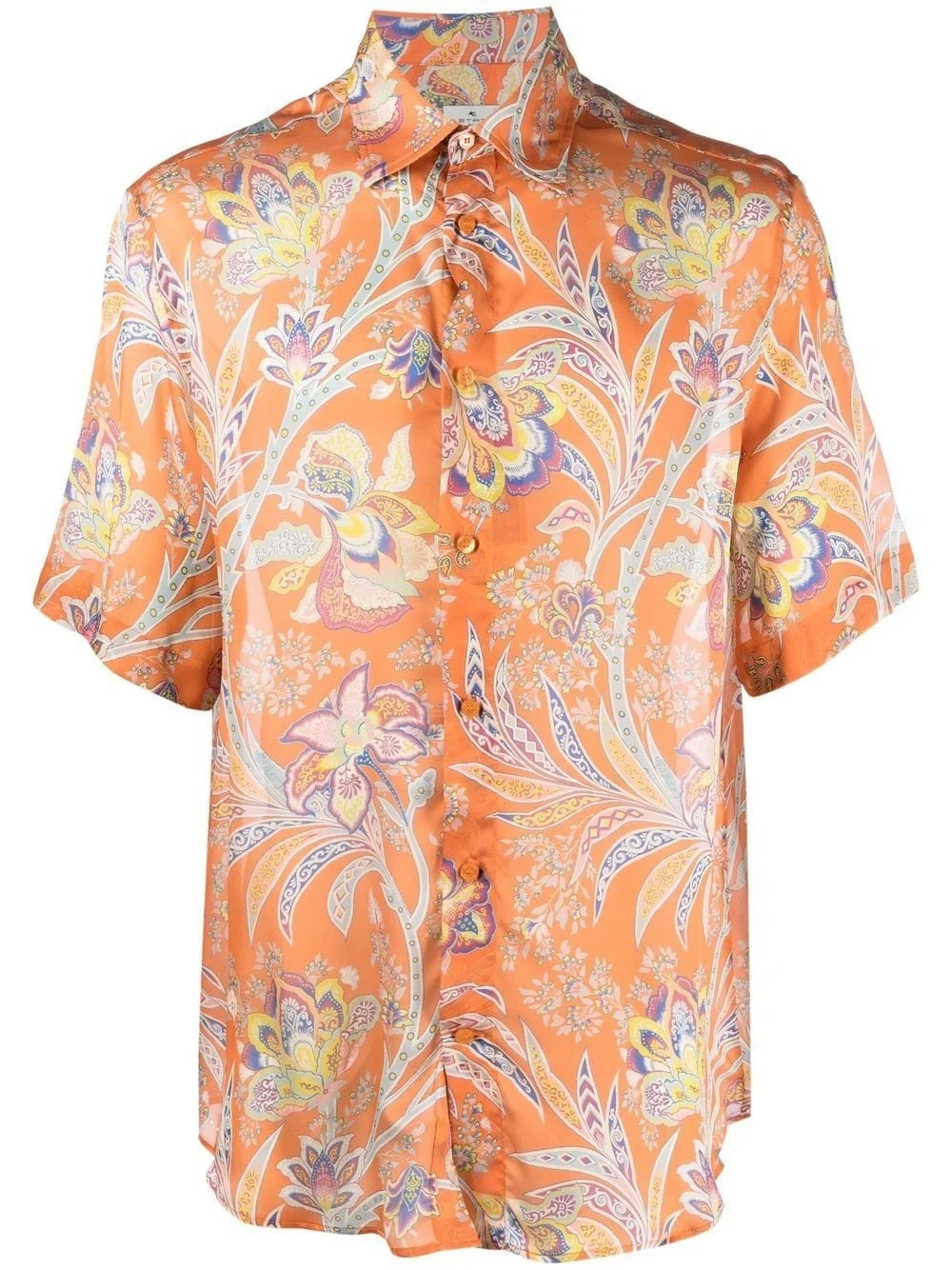 paisley-print silk shirt - 1