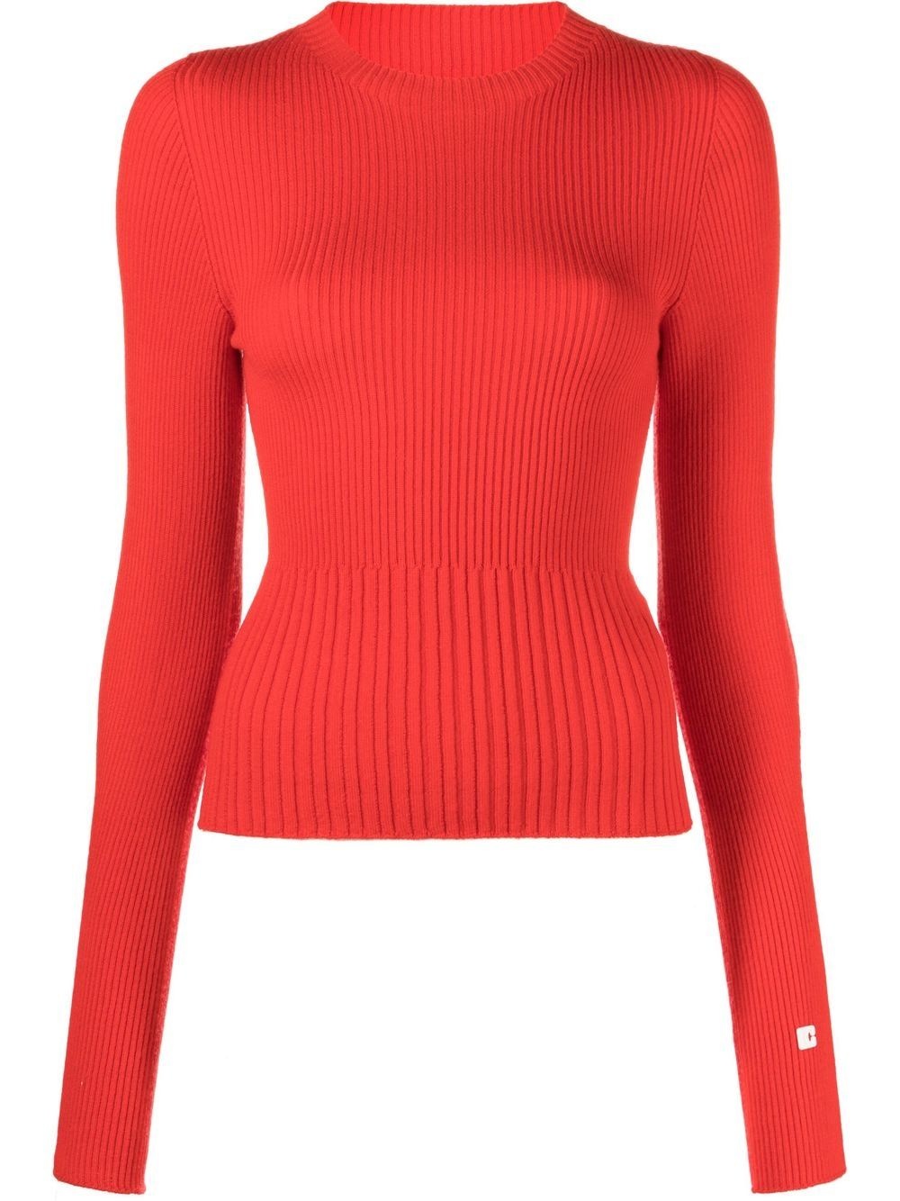 ribbed-knit jumper and balaclava set - 1