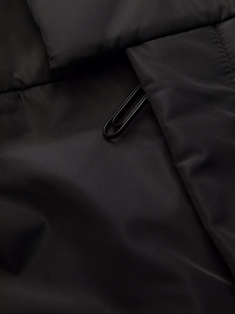 padded straight-leg trousers 7