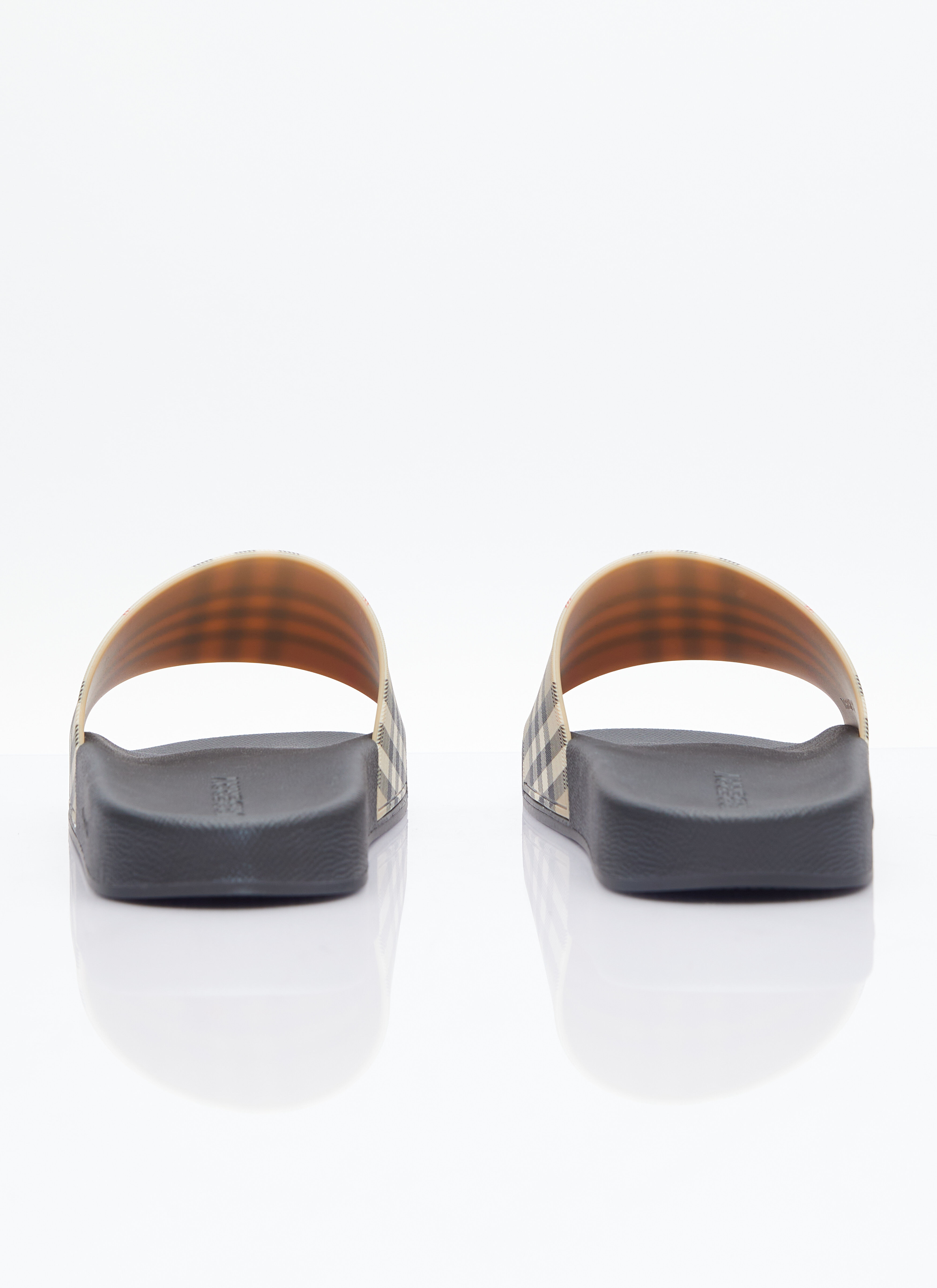 Vintage Check Print Slides - 5