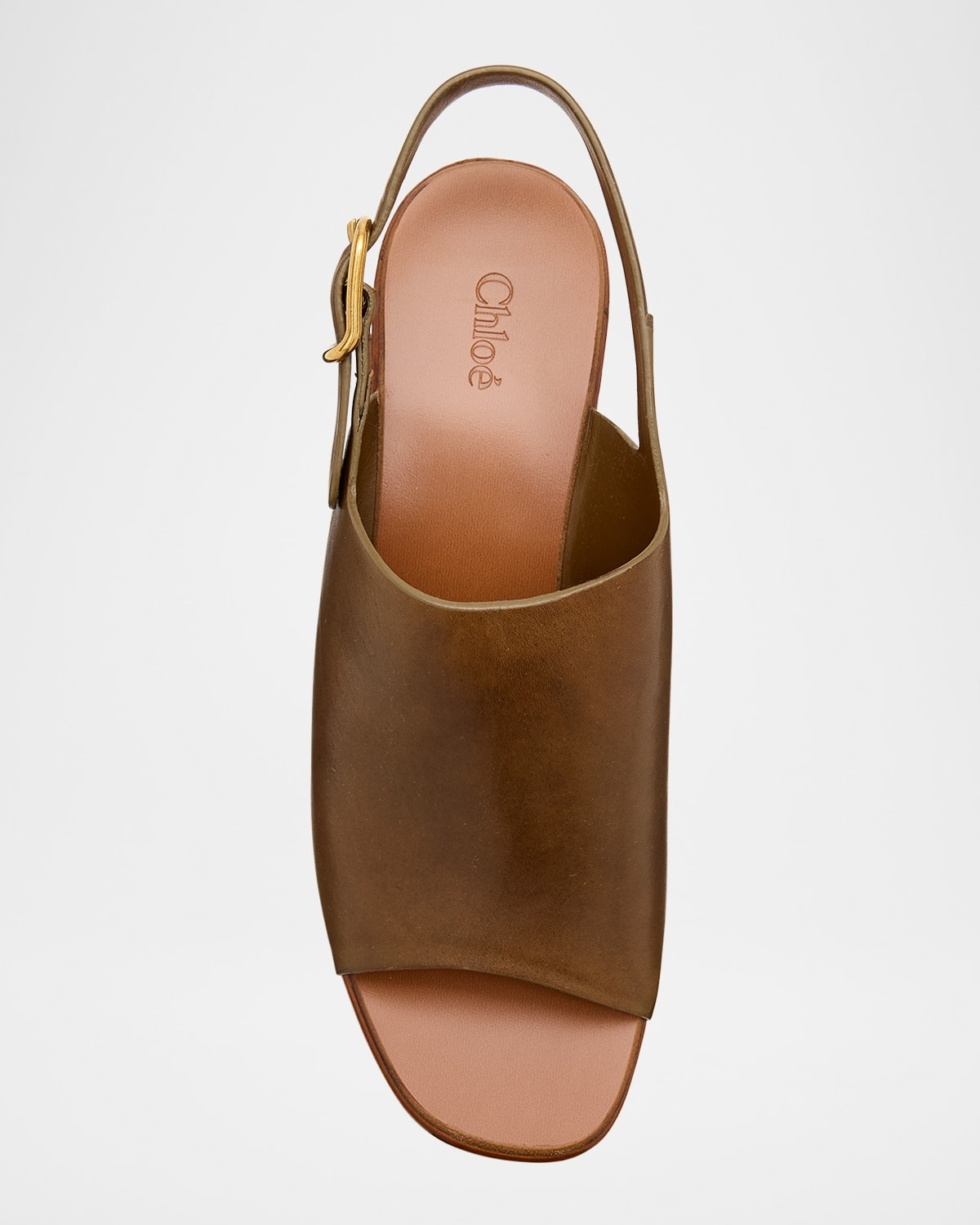 Maxime Leather Slingback Platform Sandals - 5