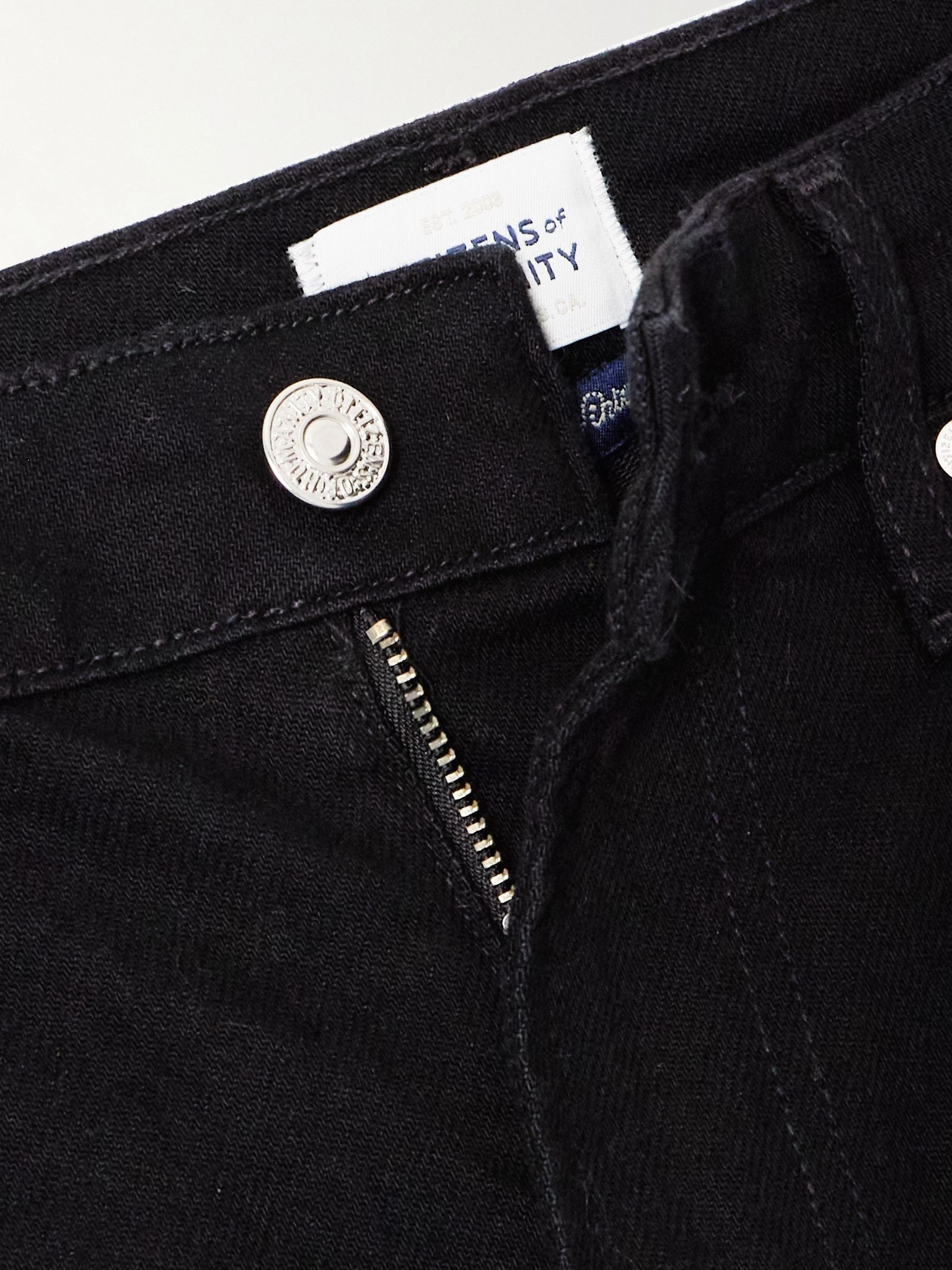 Zurie high-rise straight-leg jeans Black - 5