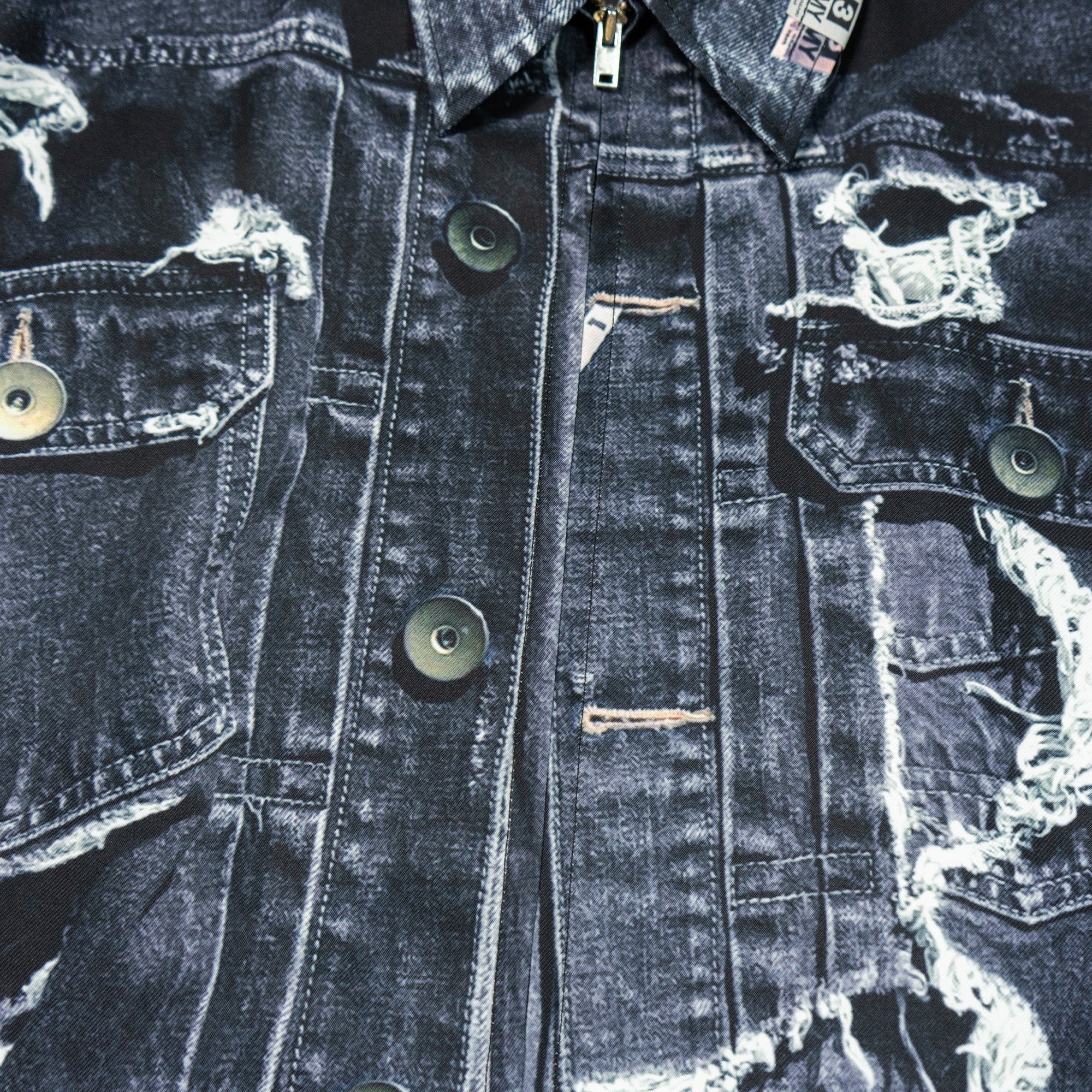 T.A.T.A TROMPE-L'OEIL DENIM JACKET - 3