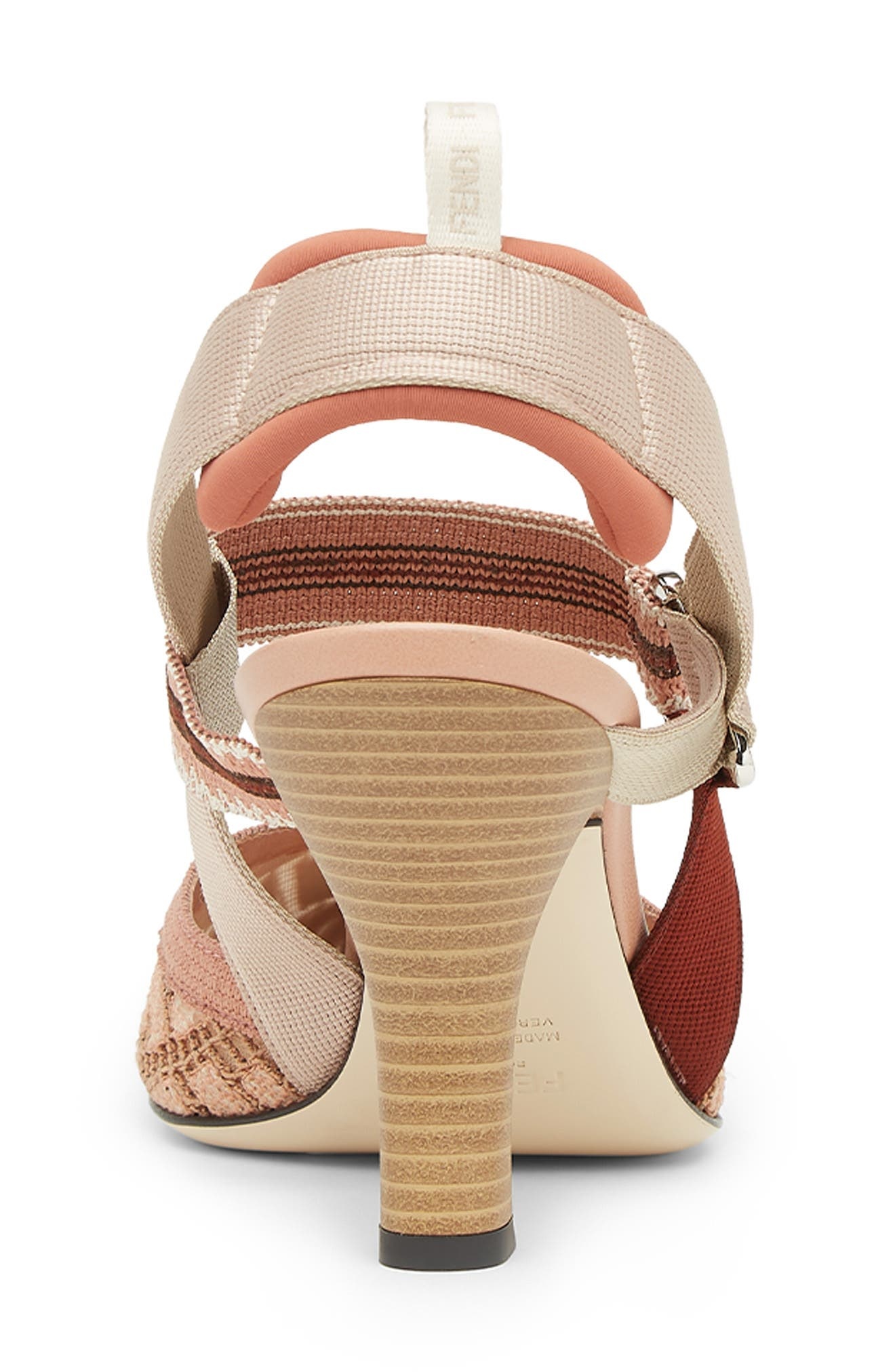 Fendi Colibri Pointed Toe Slingback Pump in Rose at Nordstrom - 4