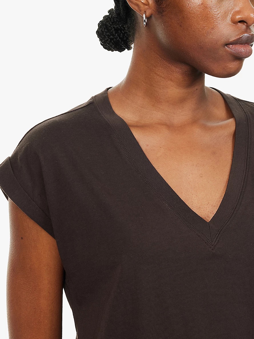 Easy V-neck cotton T-shirt - 5