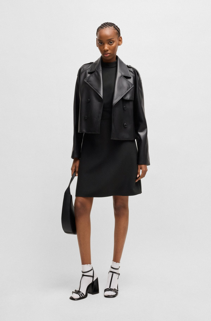 HUGO MOCK-NECK DRESS IN STRETCH FABRIC outlook