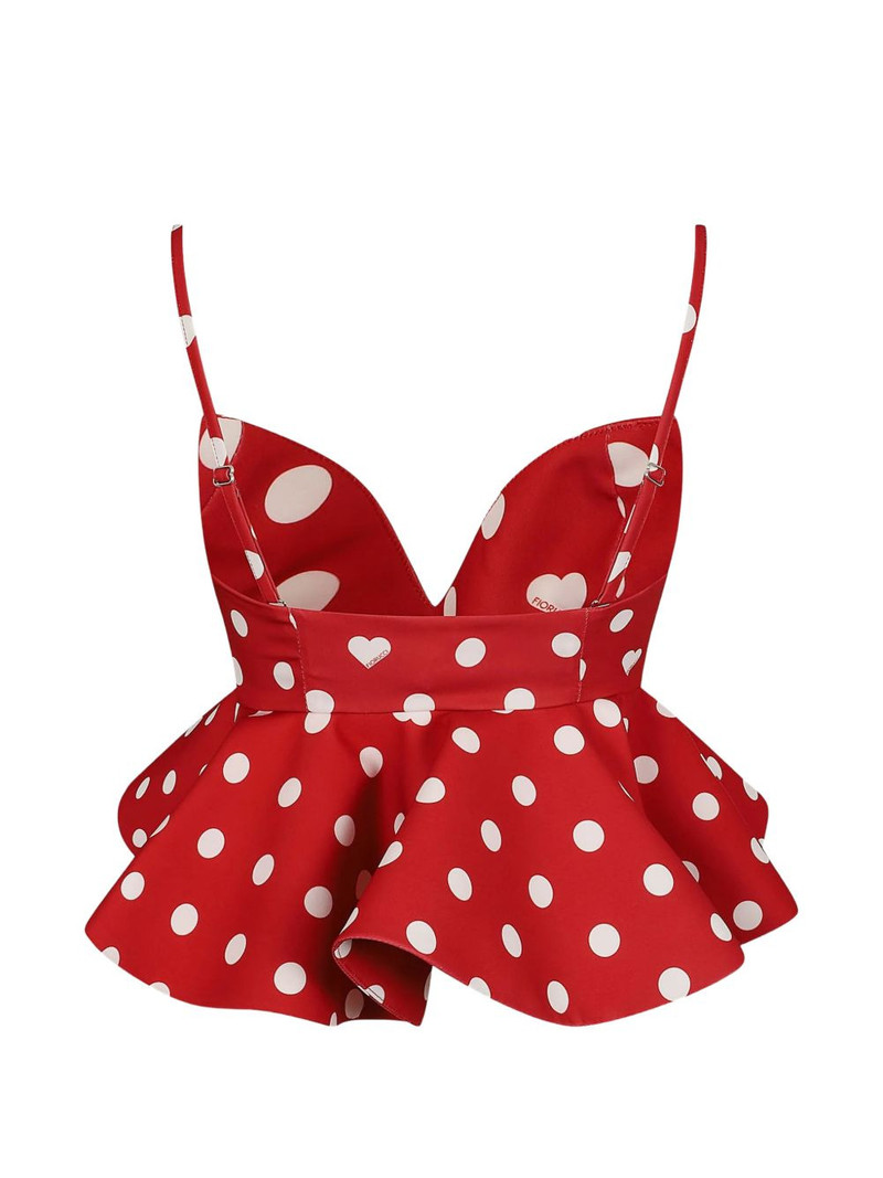 FIORUCCI polka ruffle-trim top outlook