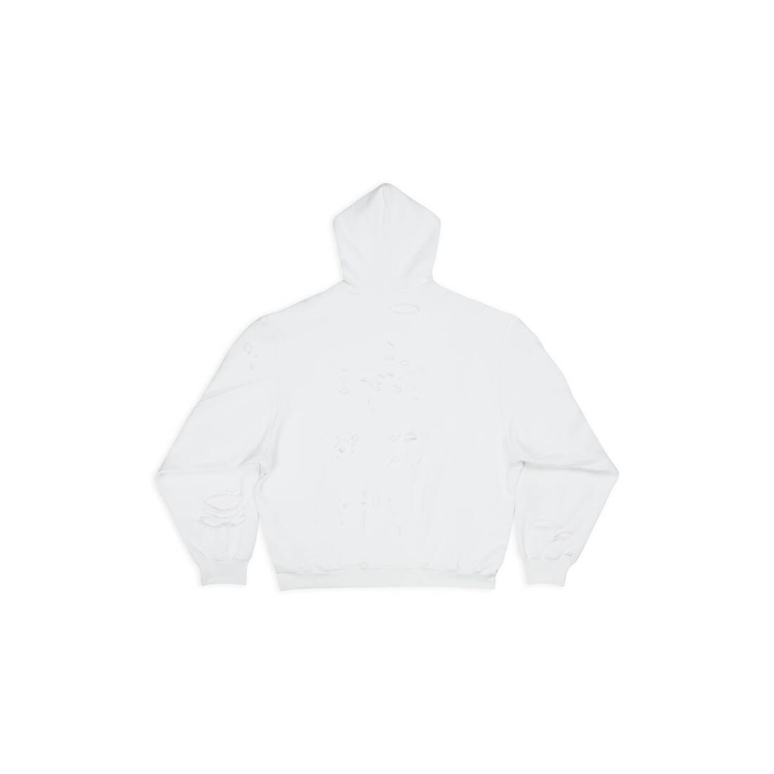 Destroyed Hoodie in White - 2
