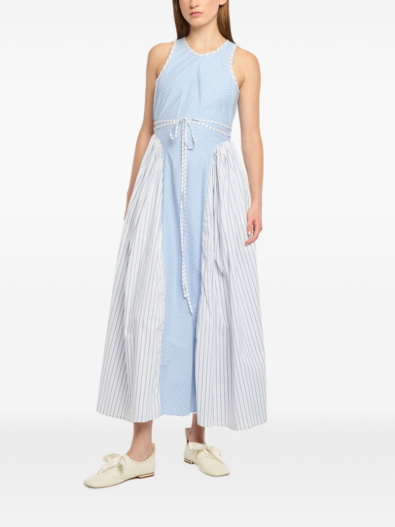 Cinq à Sept Emin striped tie-waist maxi dress outlook