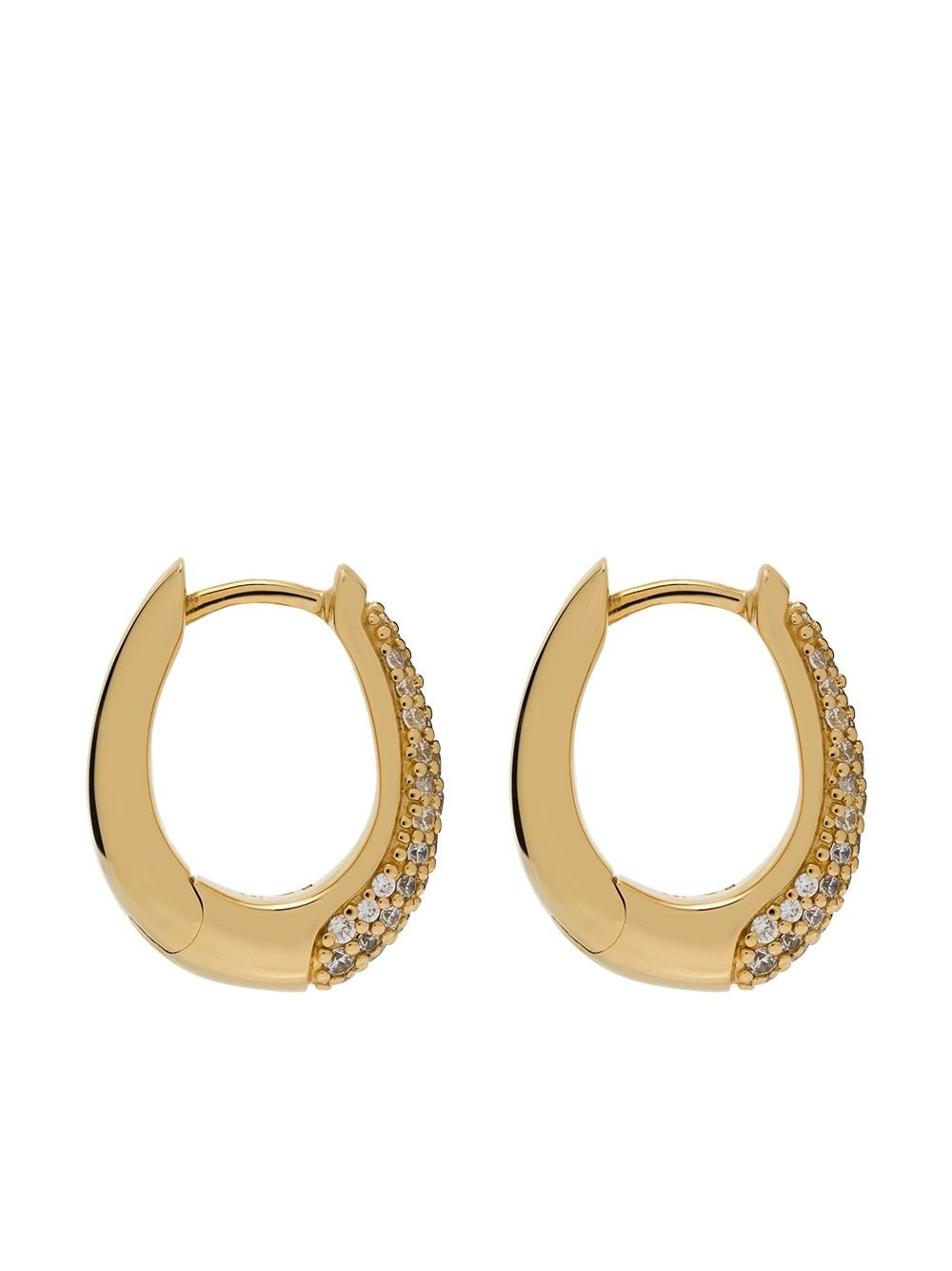 Liz pavÃ© hoop earrings - 3