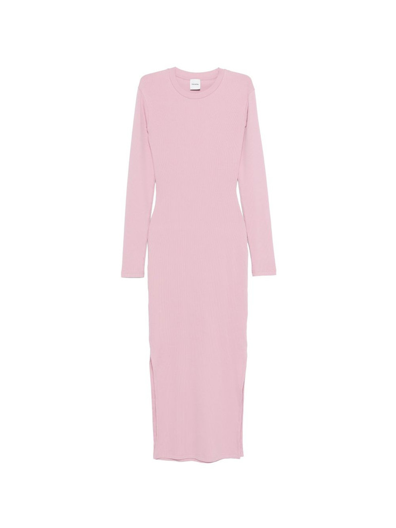 long-sleeve cut-out midi dress 1