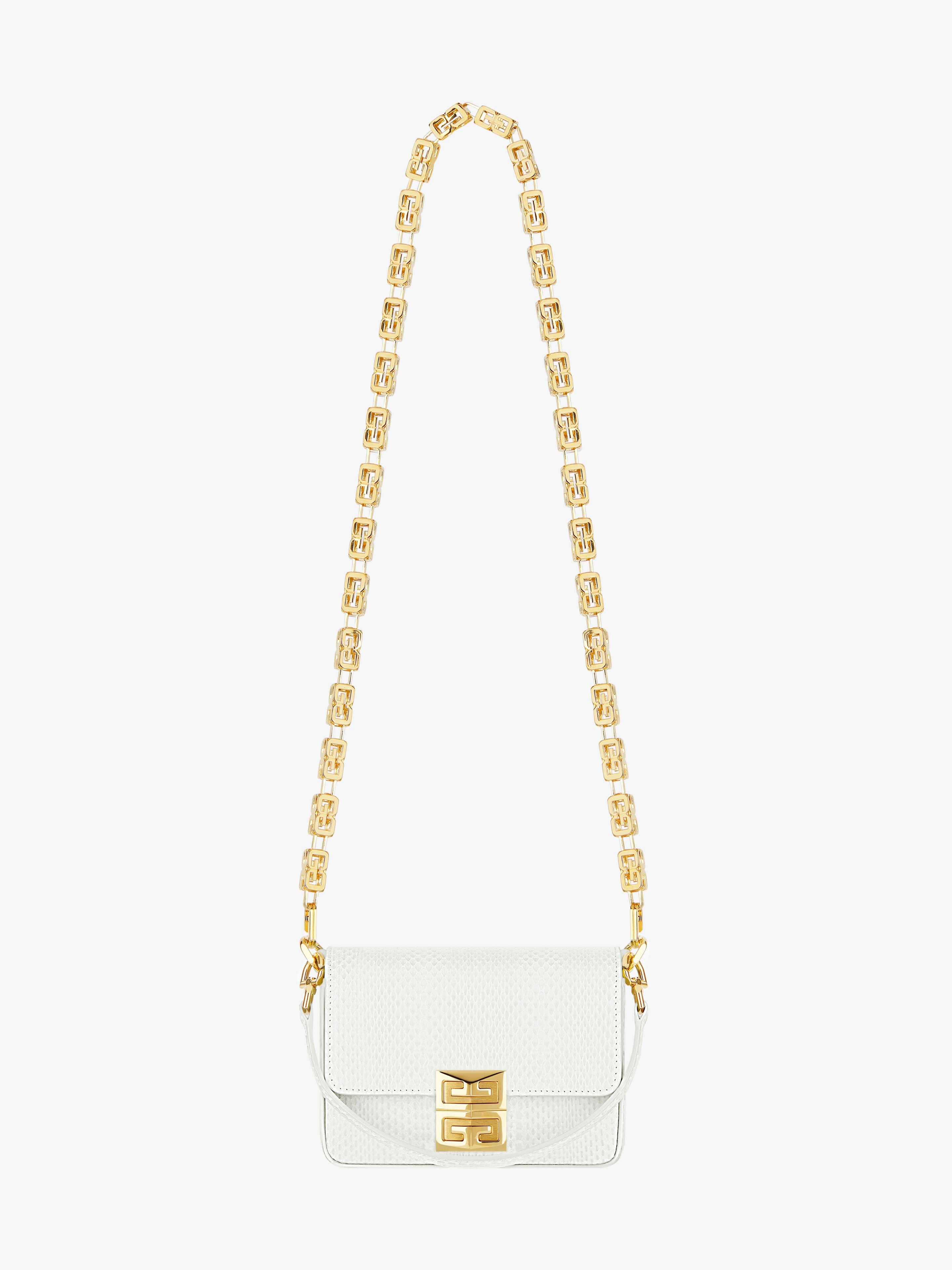 SMALL 4G BAG IN PYTHON WITH CHAIN - 3