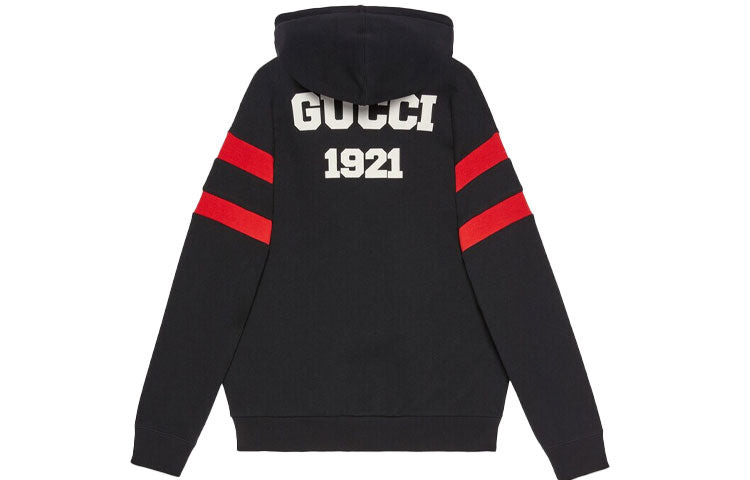(WMNS) Gucci 100 Cotton Hoodie 'Black' 660282-XJDW6-1152 - 2