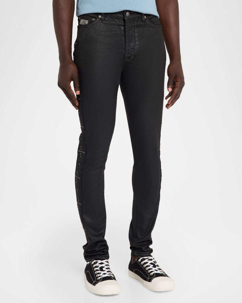 Men's Van Winkle Plus Studded Skinny Jeans 4