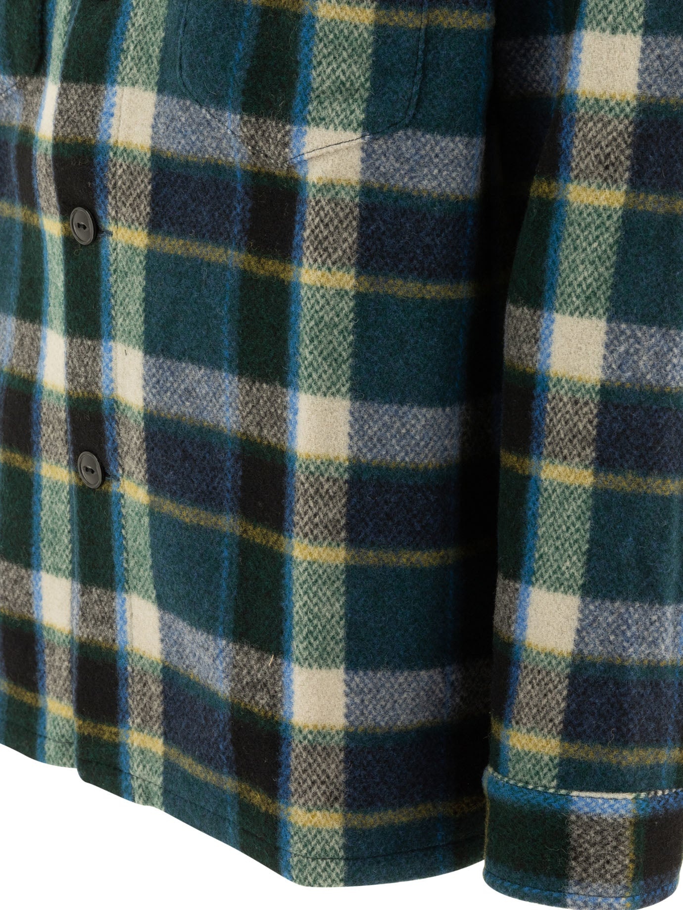 South2 West8 "smokey" Melton Wool Shirt - 4