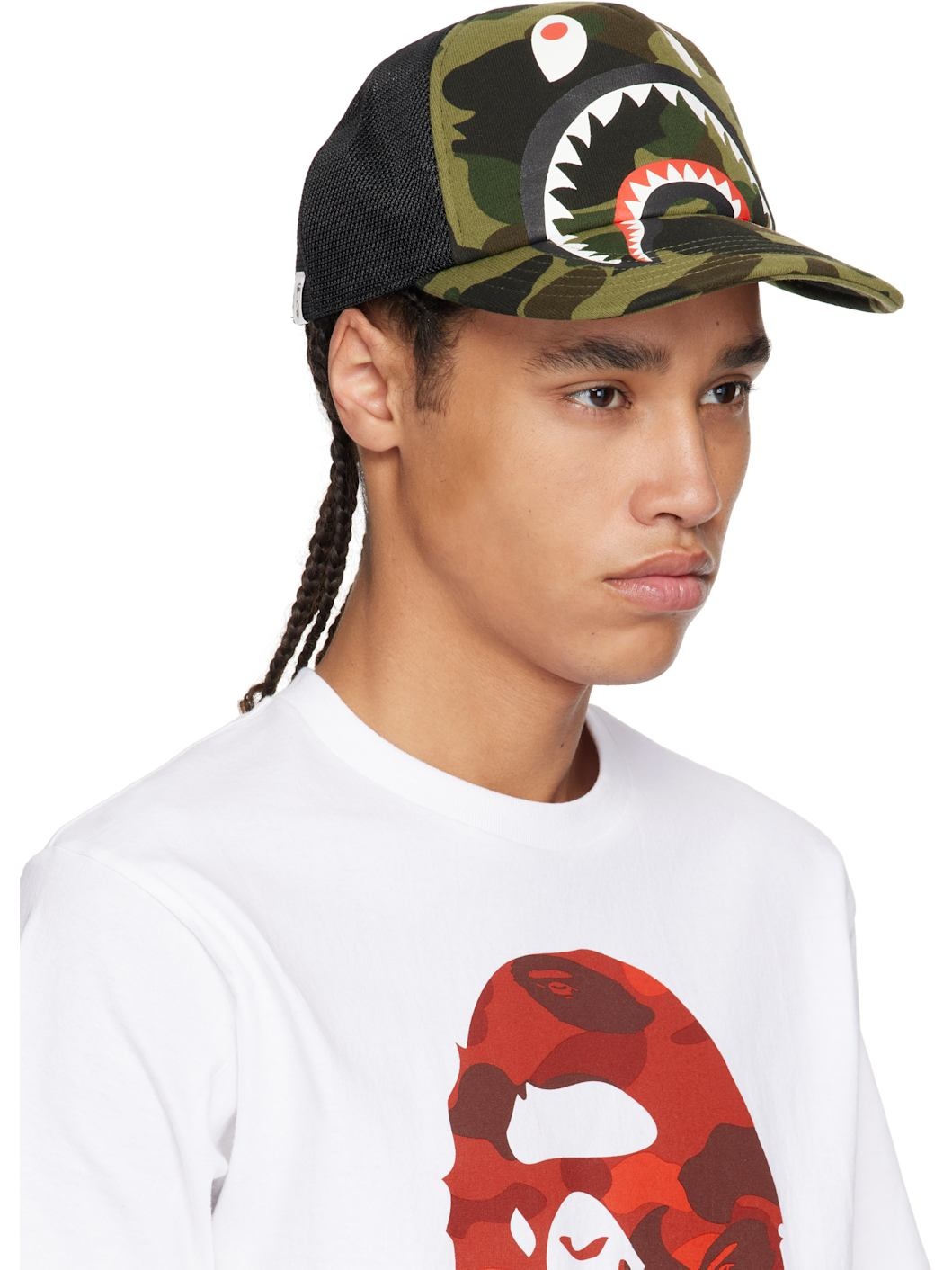 Green & Black 1st Camo Shark Mesh Cap - 2