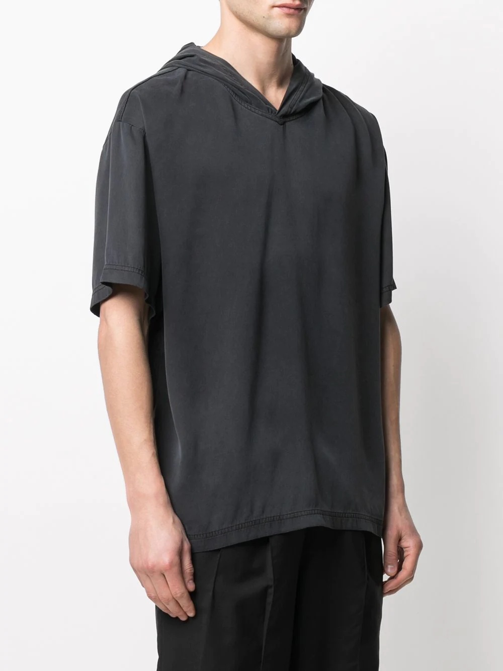 hooded short-sleeve sweatshirt - 3