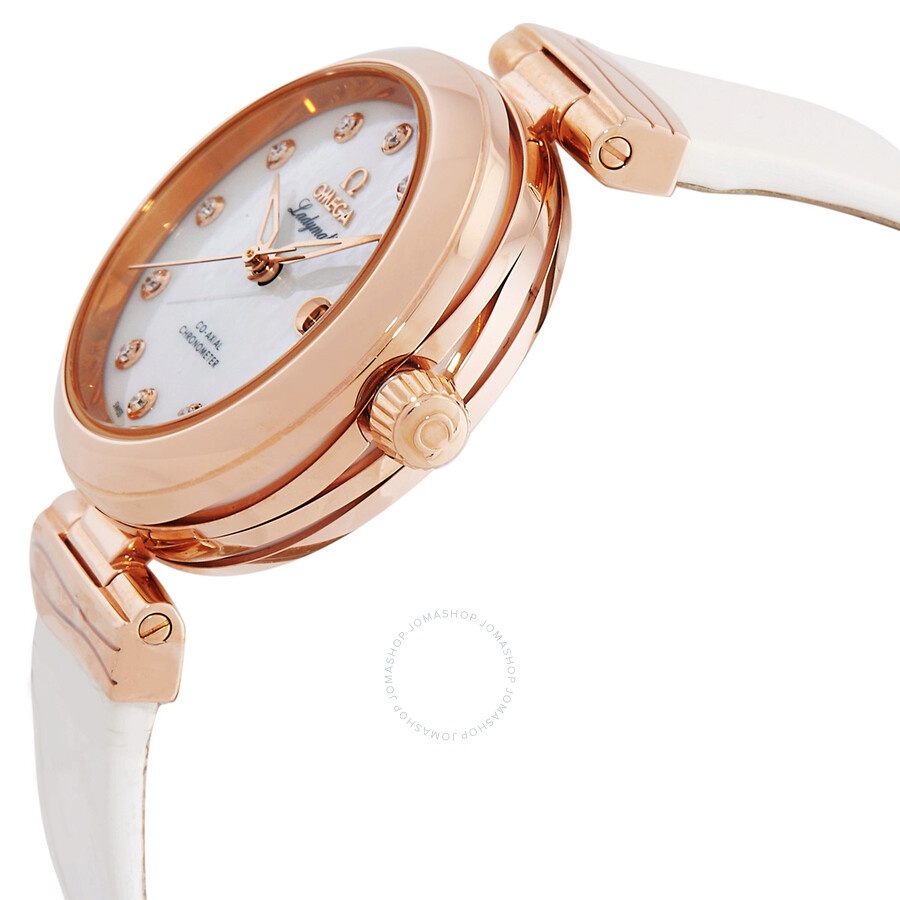 Omega De Ville Ladymatic Automatic Diamond White Dial Watch 425.62.34.20.55.004 - 2
