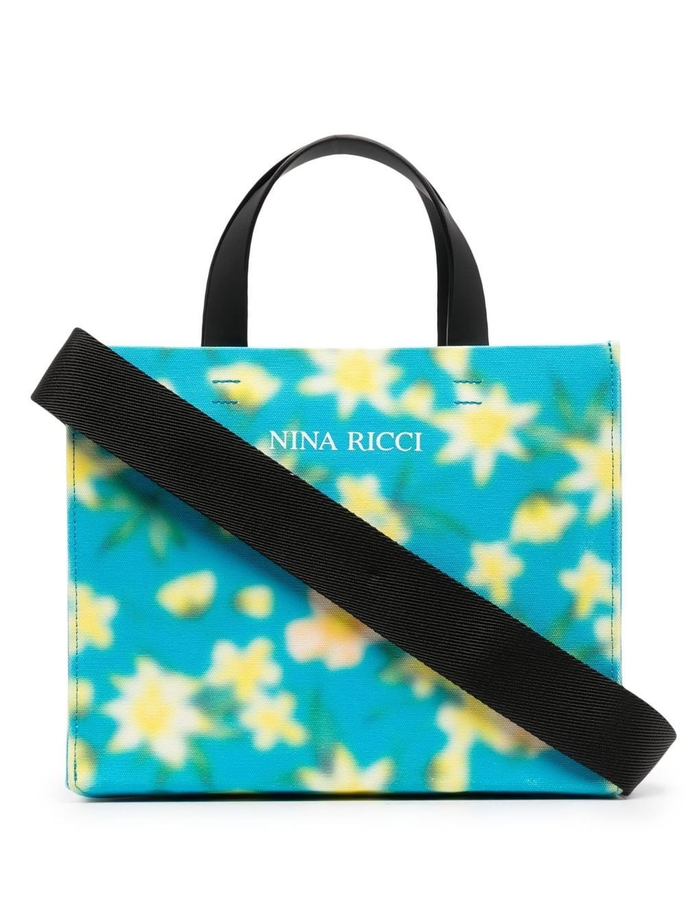 floral-print tote bag - 1